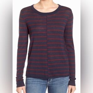 Paige Denim Allie Sweater size small, color Midnight Bordeaux